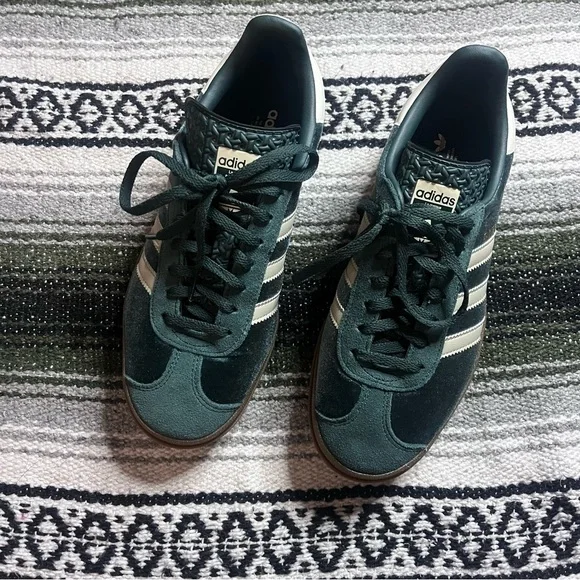 Adidas Gazelle Bold "Mineral Green/Putty Grey" Platform Sneakers Size 7 - Picture 3 of 8